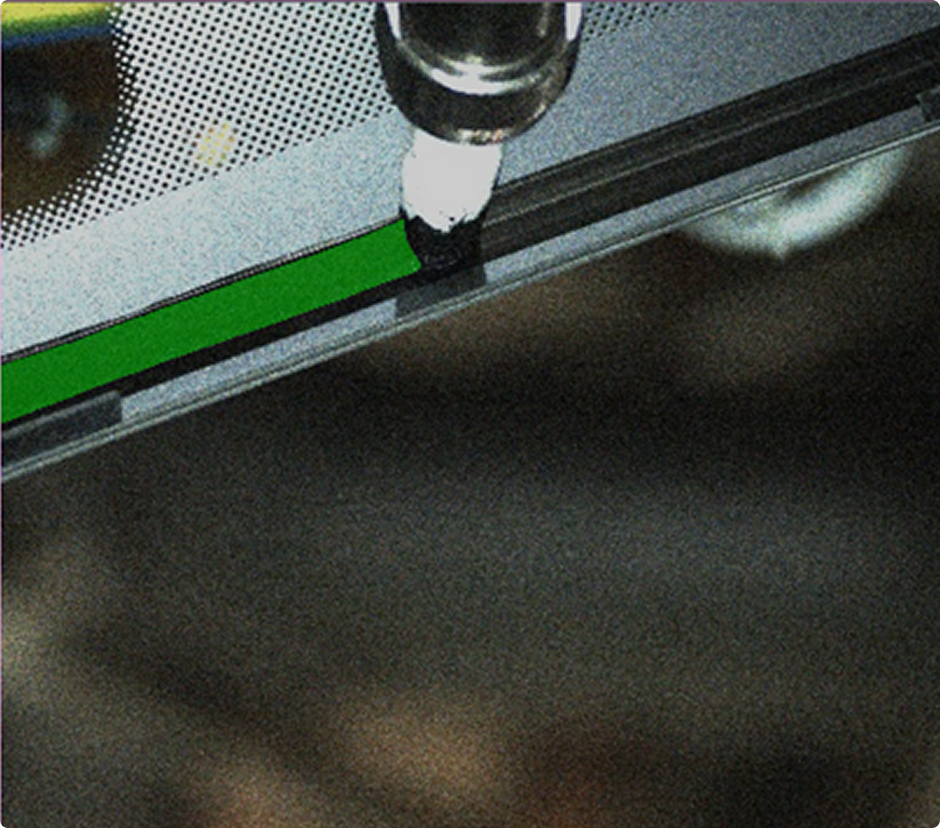 Black Glue Detection on Glass